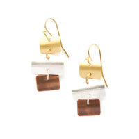 Mixed Metal Shuffle Earrings