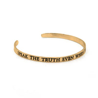 Speak the Truth Cuff Bracelet