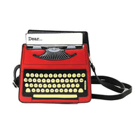 Red Typewriter Crossbody Bag