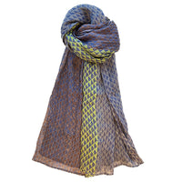 Triangles Block Print Scarf