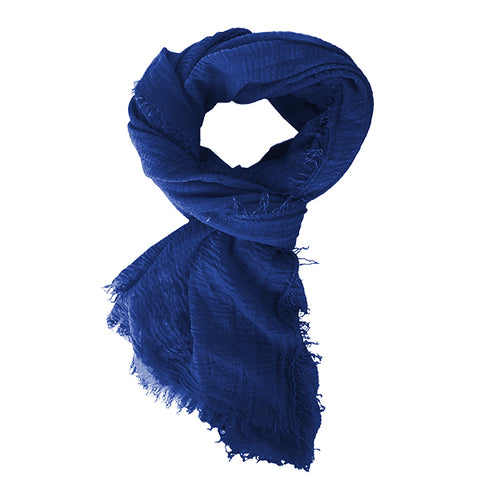 Royal Blue Boho Scarf