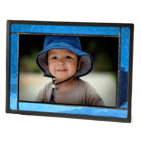 Blue Stained Glass Frame