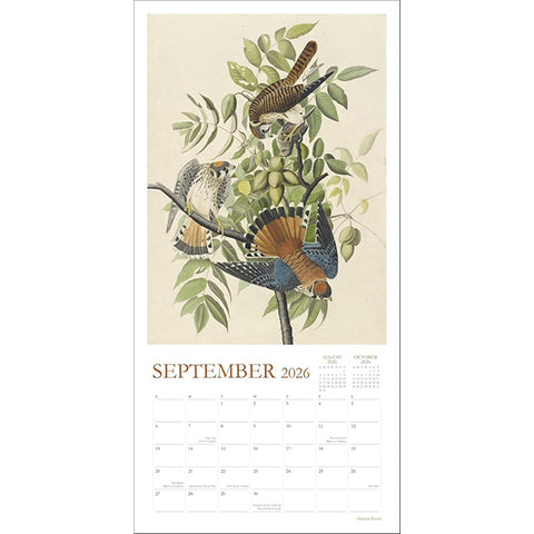 John James Audubon 2026 Wall Calendar