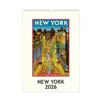 Vintage New York 2026 Wall Calendar
