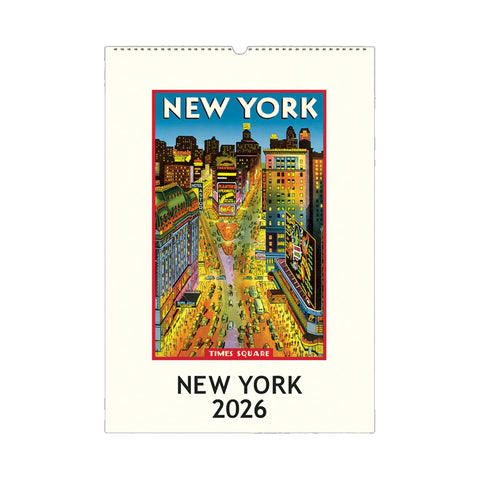 Vintage New York 2026 Wall Calendar