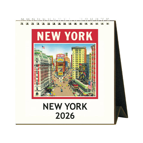 Vintage New York 2026 Desk Calendar