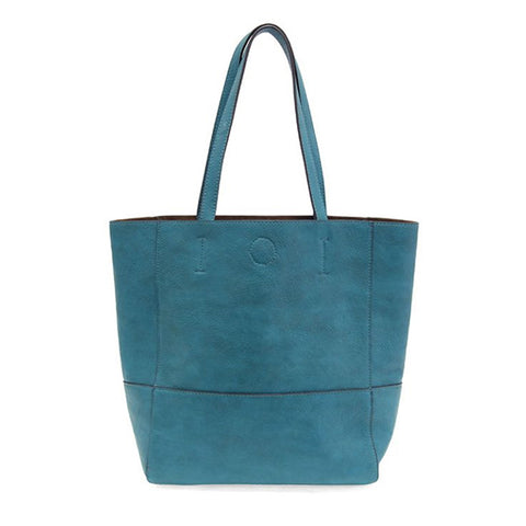 Turquoise Faith Raw Edge Tote