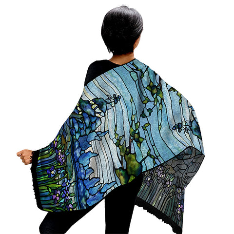 Louis C. Tiffany Iris Landscape Shawl