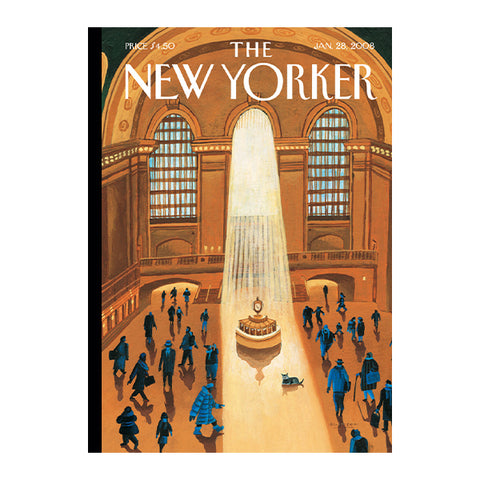 New Yorker Grand Central Notecard