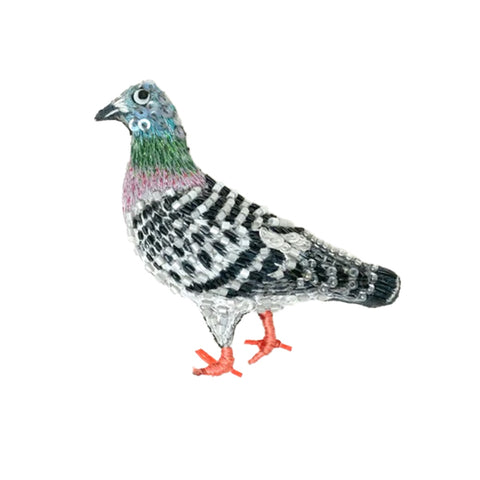 Homing Pigeon Brooch