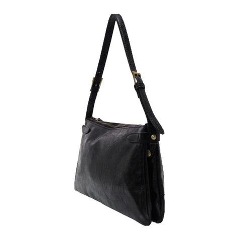 Black Trapeze Shoulder Bag