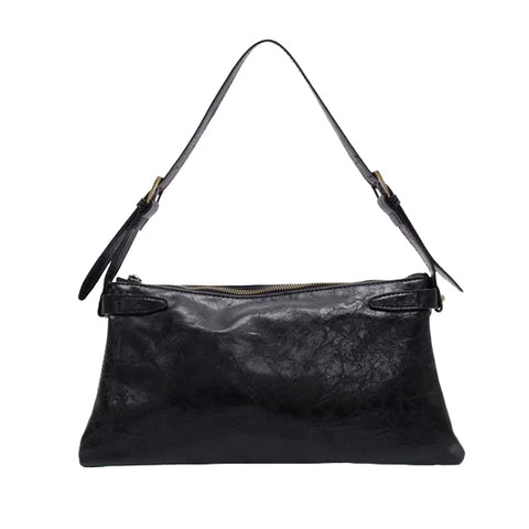 Black Trapeze Shoulder Bag