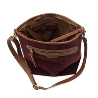 Corduroy Bucket Wine Purse