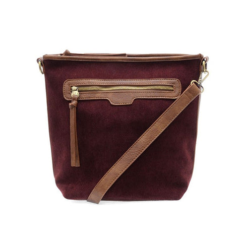 Corduroy Bucket Wine Purse