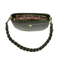 Green Crescent Crossbody Purse