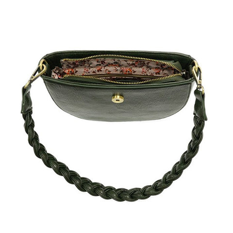 Green Crescent Crossbody Purse