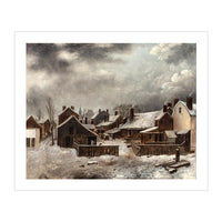 Brooklyn in Winter, ca.1818 Postcard