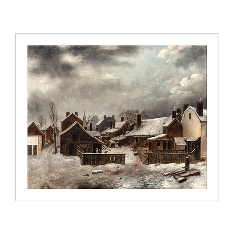 Brooklyn in Winter, ca.1818 Postcard