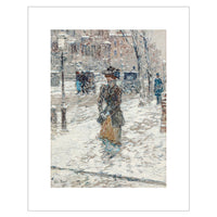 Frederick Childe Hassam Lady Walking 5th Avenue Postcard