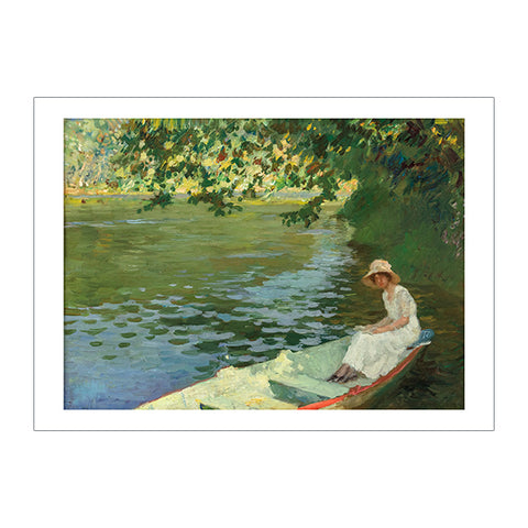 F. Luis Mora Boating Lake Central Park Postcard
