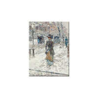 Frederick Childe Hassam Lady Walking 5th Avenue Magnet