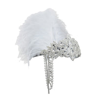 Dark Green Peacock Feather Turban