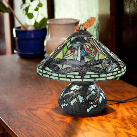 Mosaic Dragonfly Table Lamp