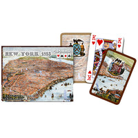 New York 1853 Map Playing Cards