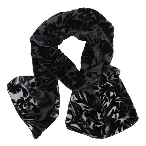 Tulip Velvet Burnout Scarf
