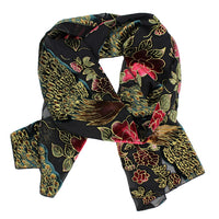 Velvet Peacock Burnout Shawl