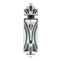 Art Deco Crystal Linear Brooch