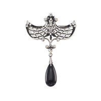 Victorian Teardrop Crystal Brooch