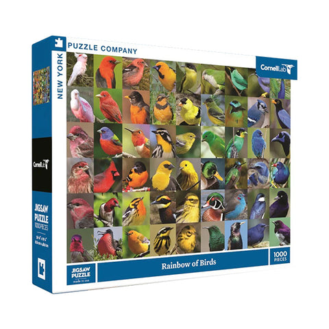 Rainbow of Birds 1000-Piece Puzzle