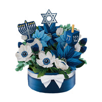 Hanukkah Wishes Bouquet Pop-Up Notecard