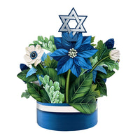 Hanukkah Wishes Bouquet Pop-Up Notecard