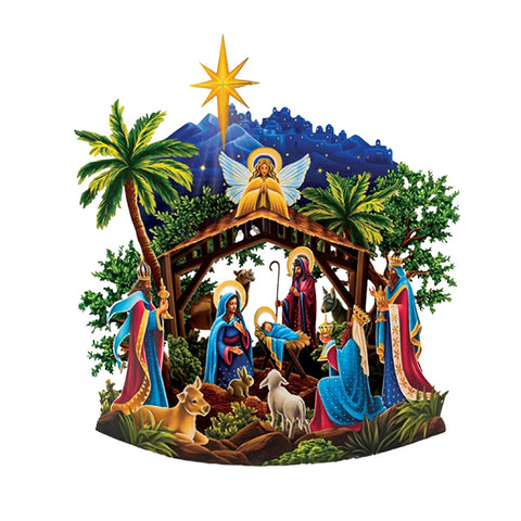 Mini Starlit Nativity Pop-Up Card