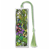 Iris, Lily, Cattail, and Dragonfly Bookmark