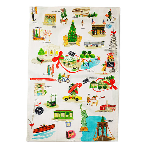 Holiday in New York Kitchen Towel