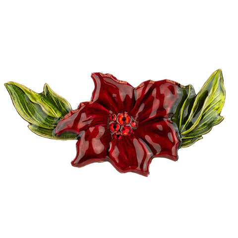 Poinsettia Brooch
