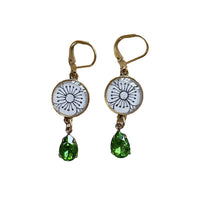 Botanical Green Earrings