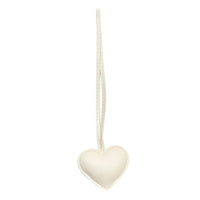 White Heart Bag Charm