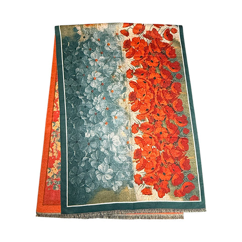Poppy Fields Scarf