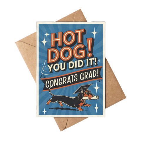Hot Dog Graduation Day Notecard