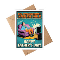 Impressive Skills Father's Day Notecard