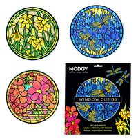 Louis C. Tiffany Window Cling - Set Of 3