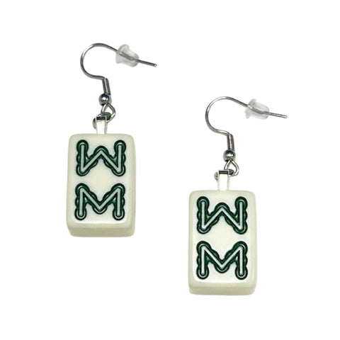 Miniature Mahjong Earrings