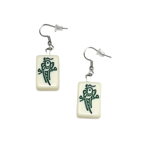 Miniature Mahjong Earrings