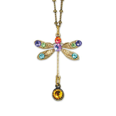 Sylvie Crystal Dragonfly Necklace
