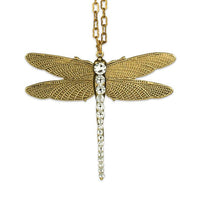 Mina Crystal Dragonfly Necklace
