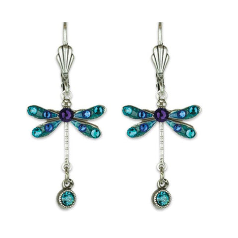 Cadence Crystal Dragonfly Earrings